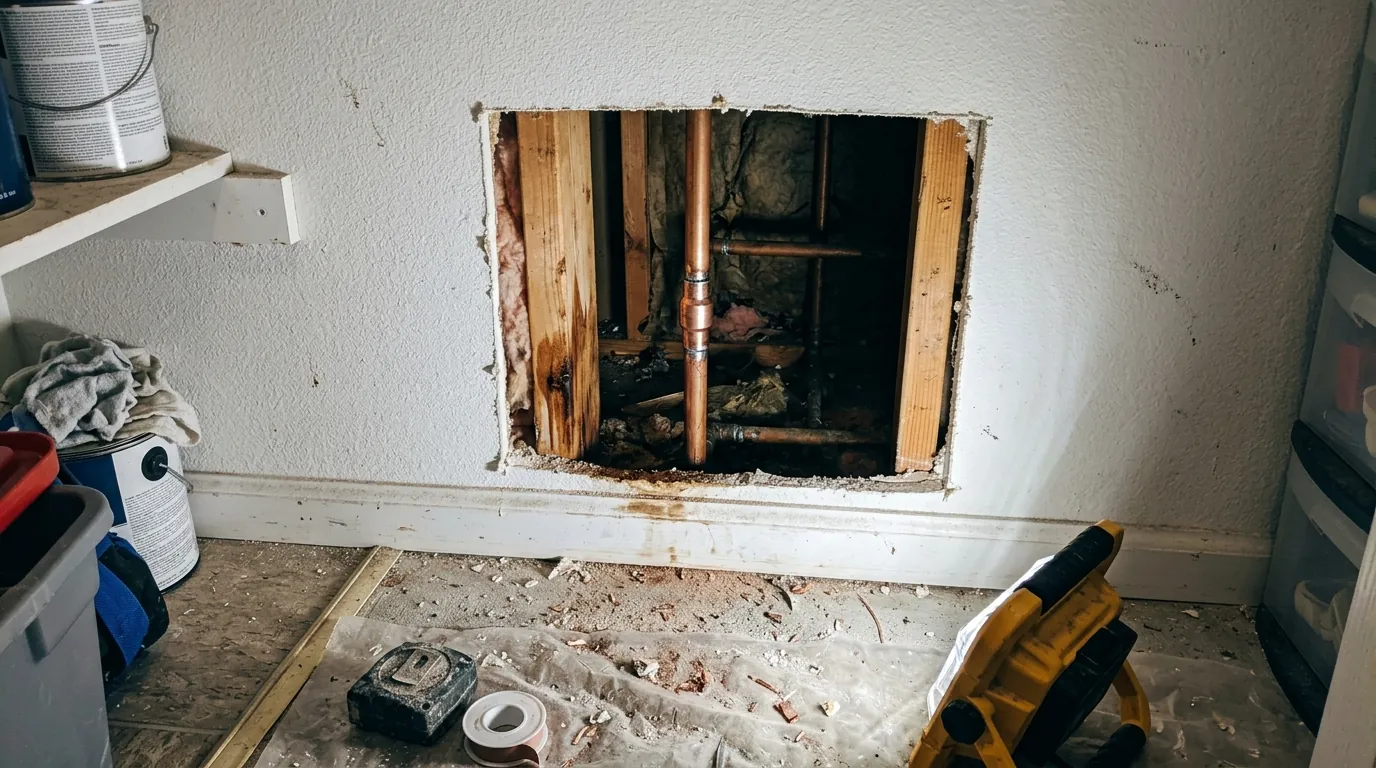 Hidden Water Leak Located & Repaired