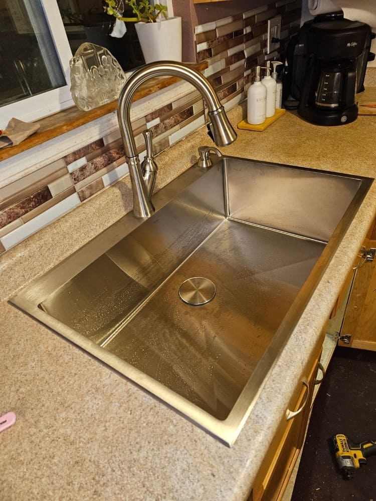 Kitchen Sink & Pull-Down Faucet Install